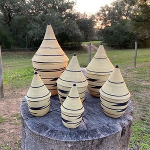 Rwandan Nesting Peace Baskets - Set of 6